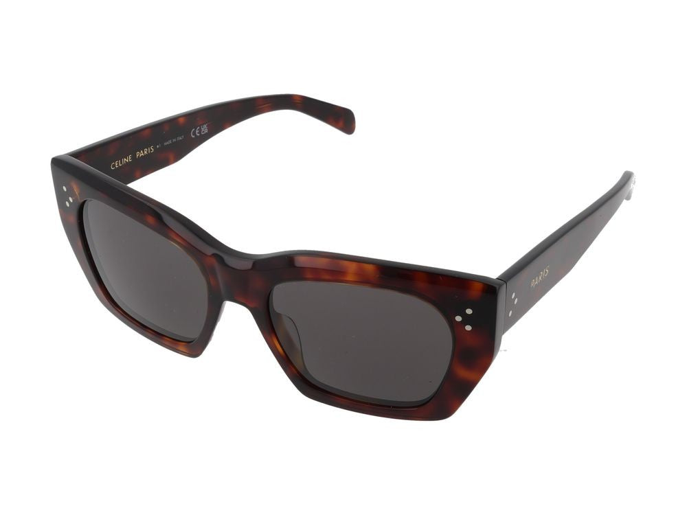 Celine Bold Oversized Tortoiseshell Square Frame Sunglasses
