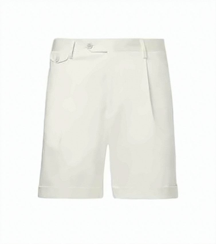 Lardini Tailored Black Shorts With Structured Waistband