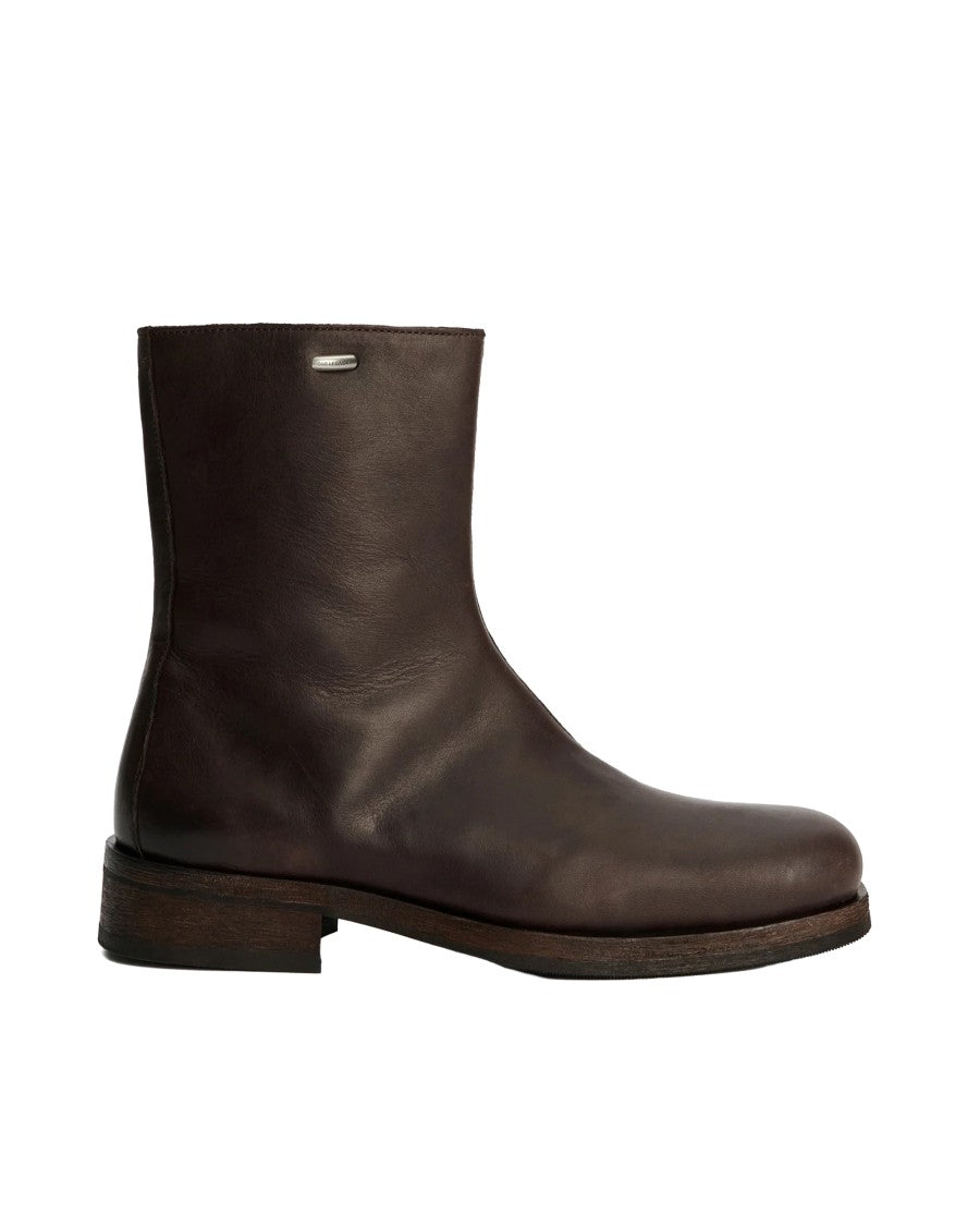 Our Legacy Camion Italian Vegetable-Tanned Leather Ankle Boots