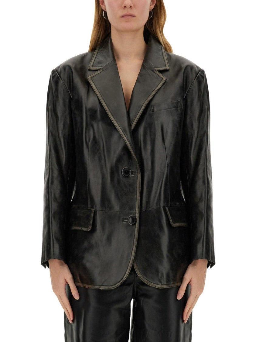 Stand Studio Dark Brown Liara Blazer