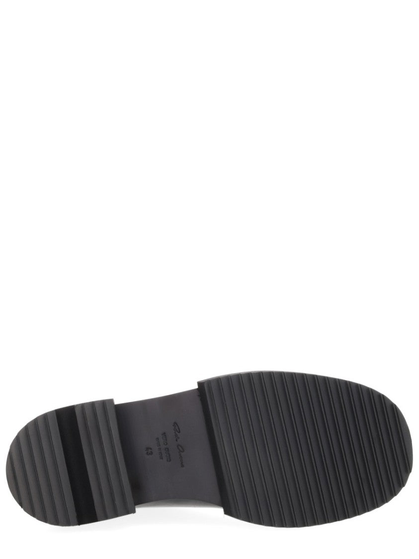 Rick Owens Black Beatle Gabe Ridged Sole Boots
