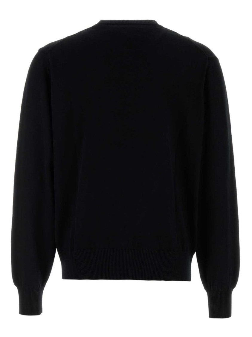 Vivienne Westwood Black Cotton-Cashmere Orb Emblem Sweater