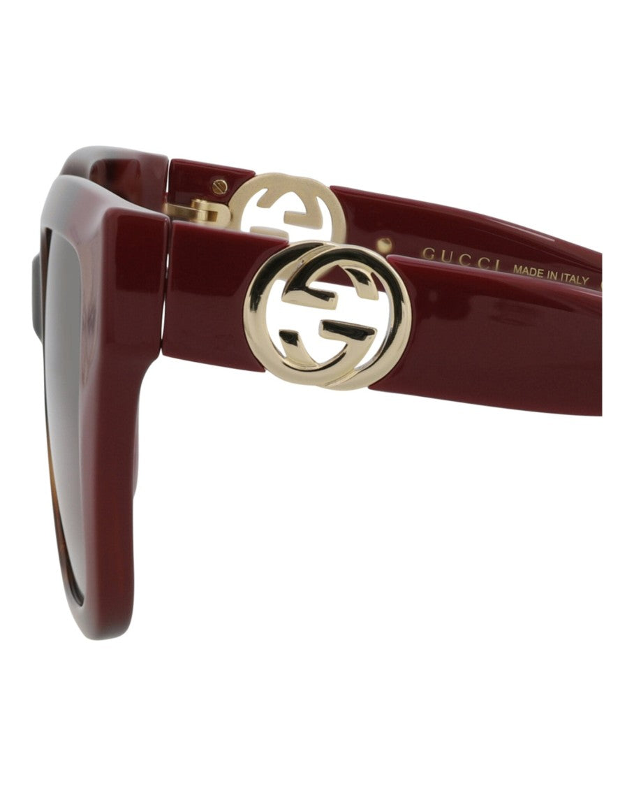 Gucci Square-Frame Injection Sunglasses