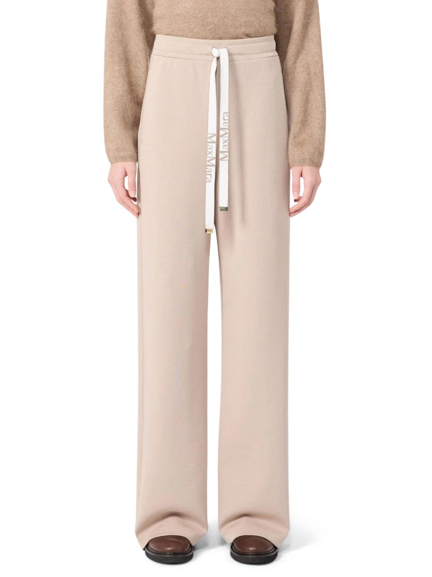 Max Mara Jersey Drawstring Wide-Leg Trousers