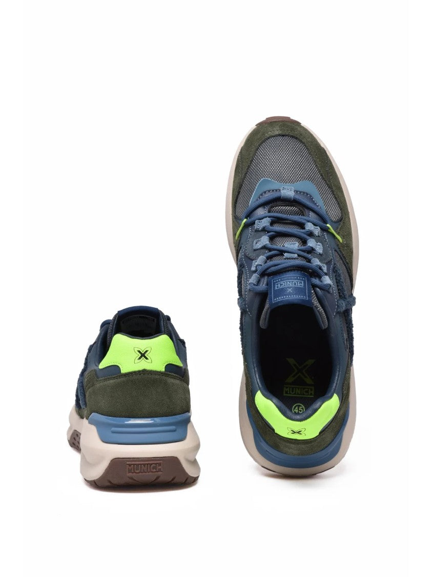 Munich Blue Rubber-Blend Nexa Sneakers