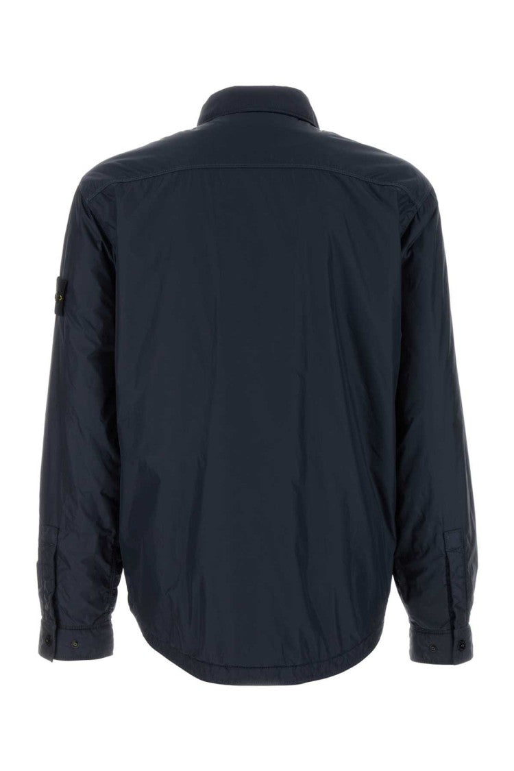 Stone Island Navy Blue Nylon Padded Jacket