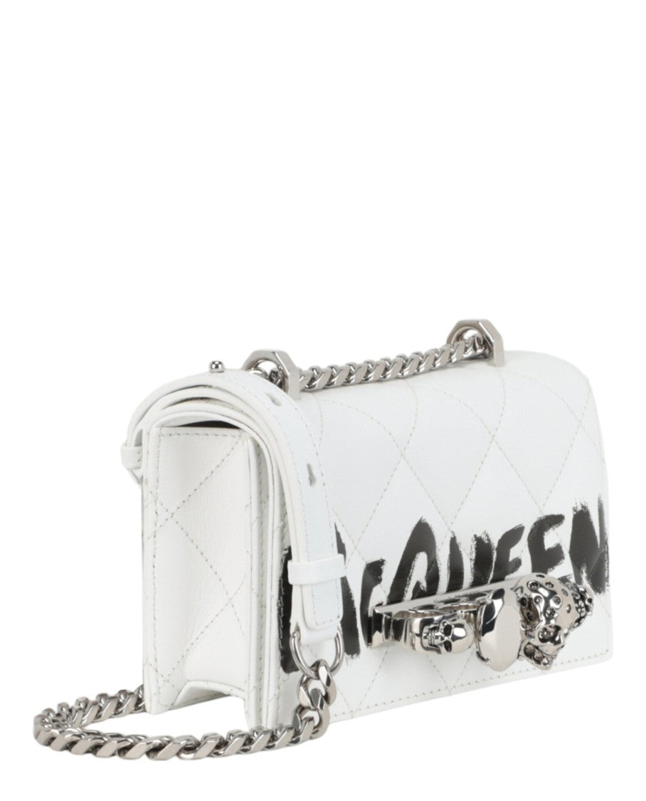 Alexander Mcqueen Mini Graffiti Jeweled Shoulder Bag