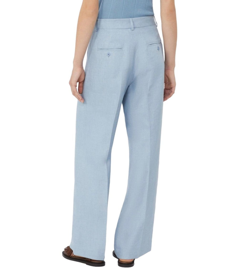 Max Mara Light Blue Wkdmalizia Wool Trousers
