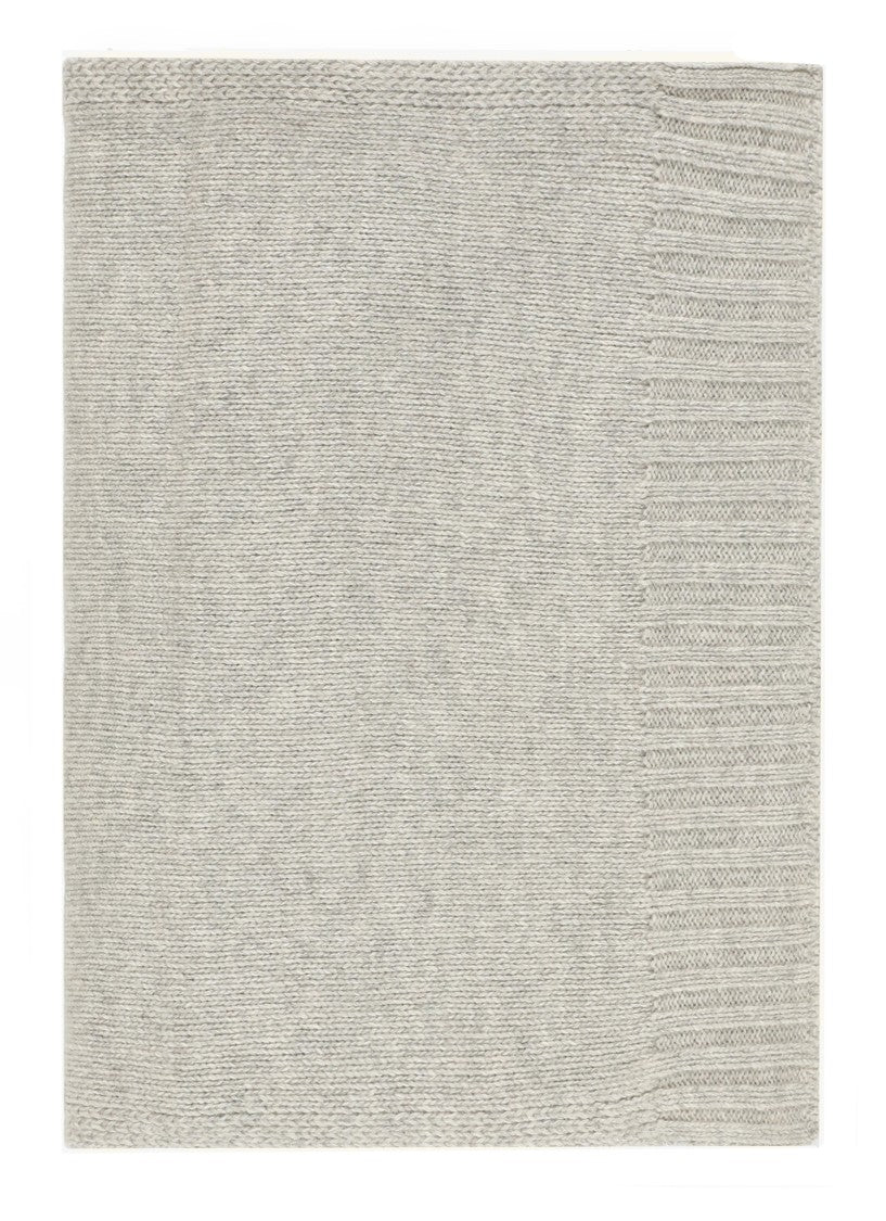 Mm6 By Maison Margiela Grey Rectangular Ribbed Edges Wool Scarf