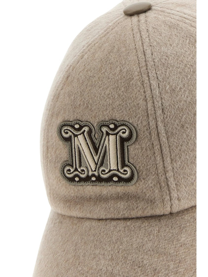 Max Mara Camel Ordine Cashmere Visor Cap