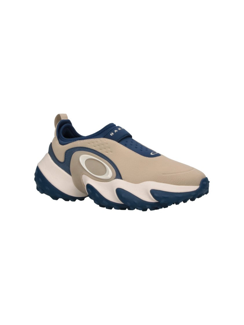 Oakley Beige Blue Edge Icon Water-Repellent Slip-On Sneakers
