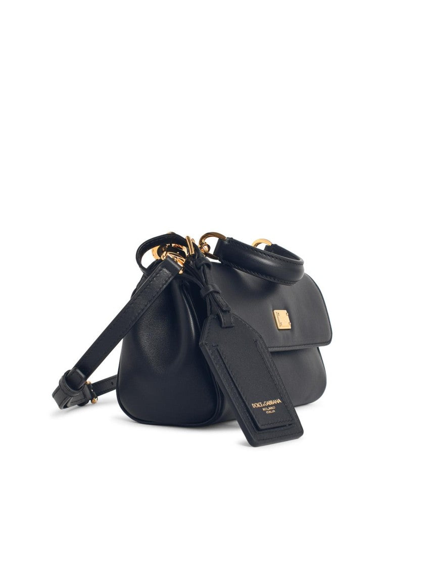 Dolce & Gabbana 'My Sicily' Black Leather Handbag