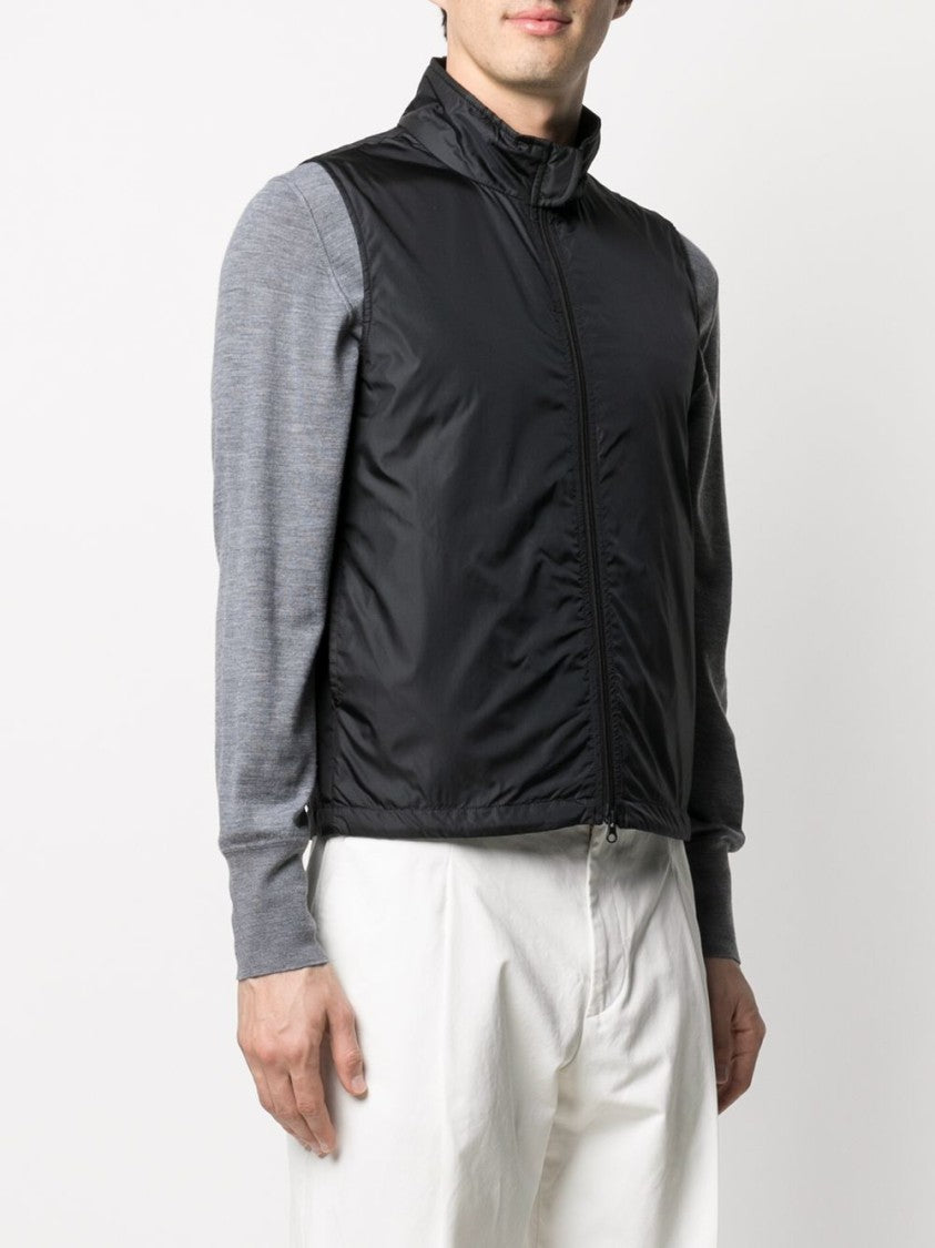 Aspesi Sleek Sleeveless Jacket With High Collar