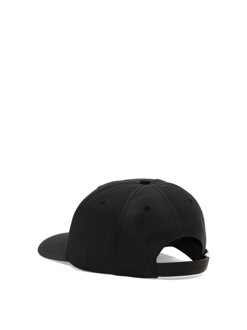 Alexander Mcqueen Structured Black Cap With Logo