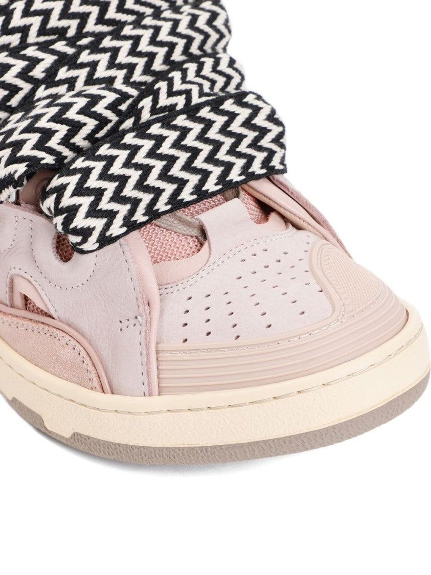 Lanvin Silk And Nylon Blend Low Sneakers