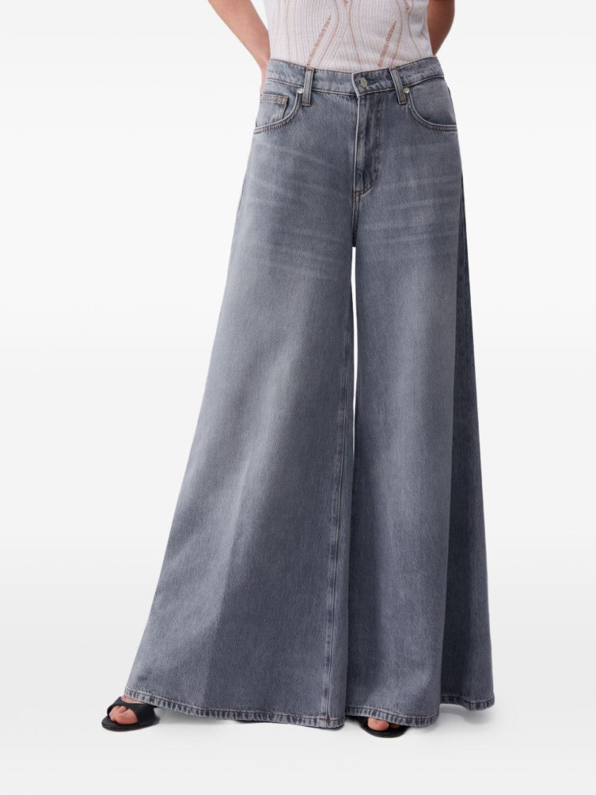 Liu Jo Light Grey Five-Pocket Jeans