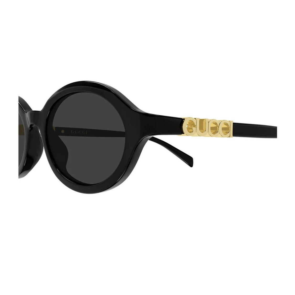 Gucci Gg2153s Glossy Black Acetate Oval Sunglasses