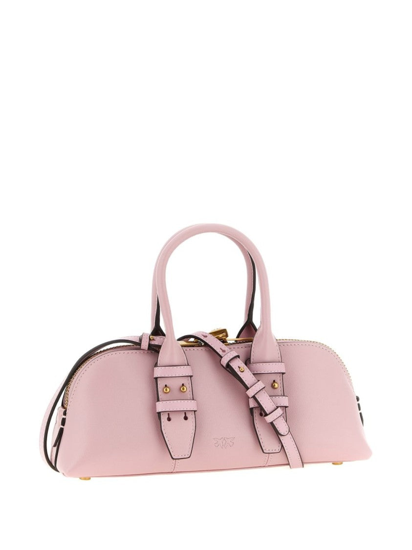 Pinko Smooth Leather Handbag With Zip Closure
