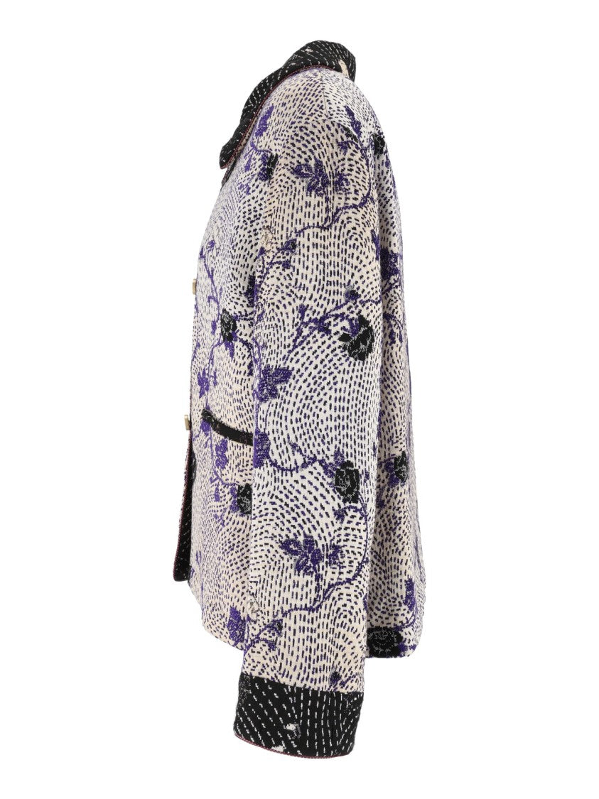 Forte Forte Cherry Blossom Patterned Padded Jacquard Jacket
