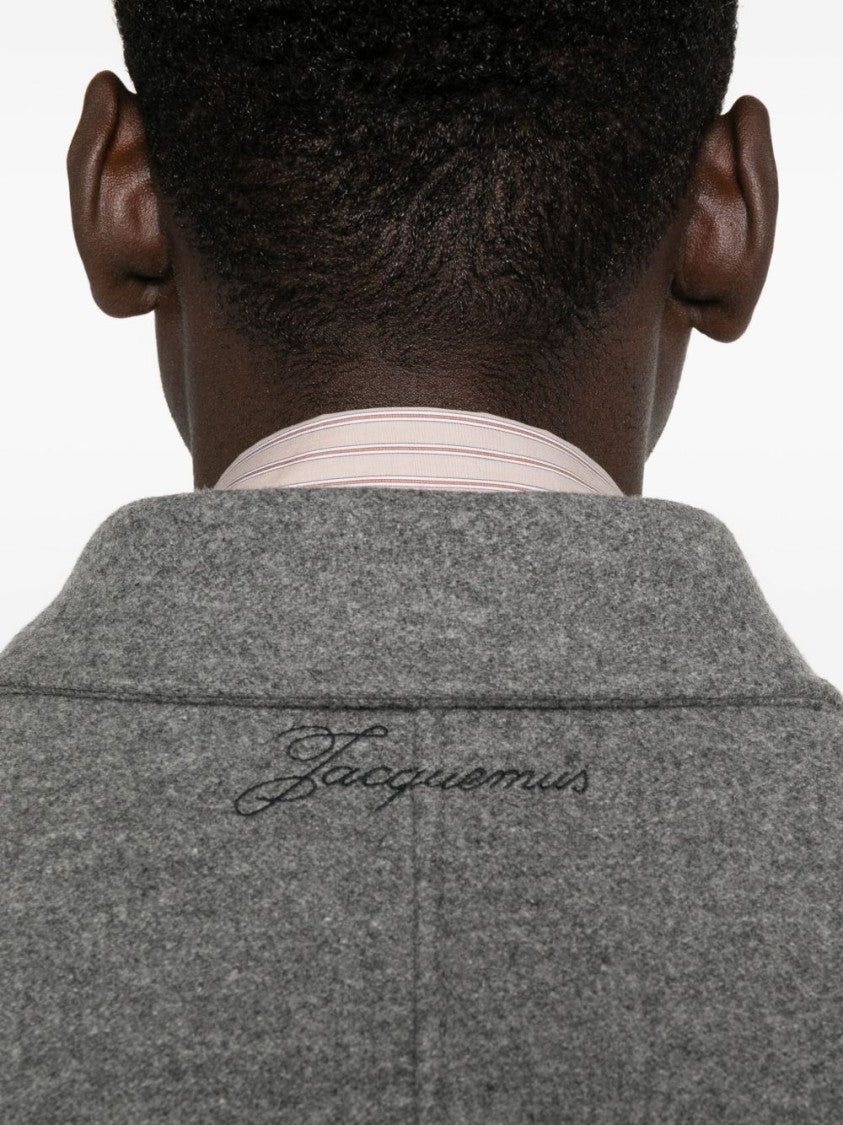 Jacquemus Boxy Cropped Jacket With Classic Collar
