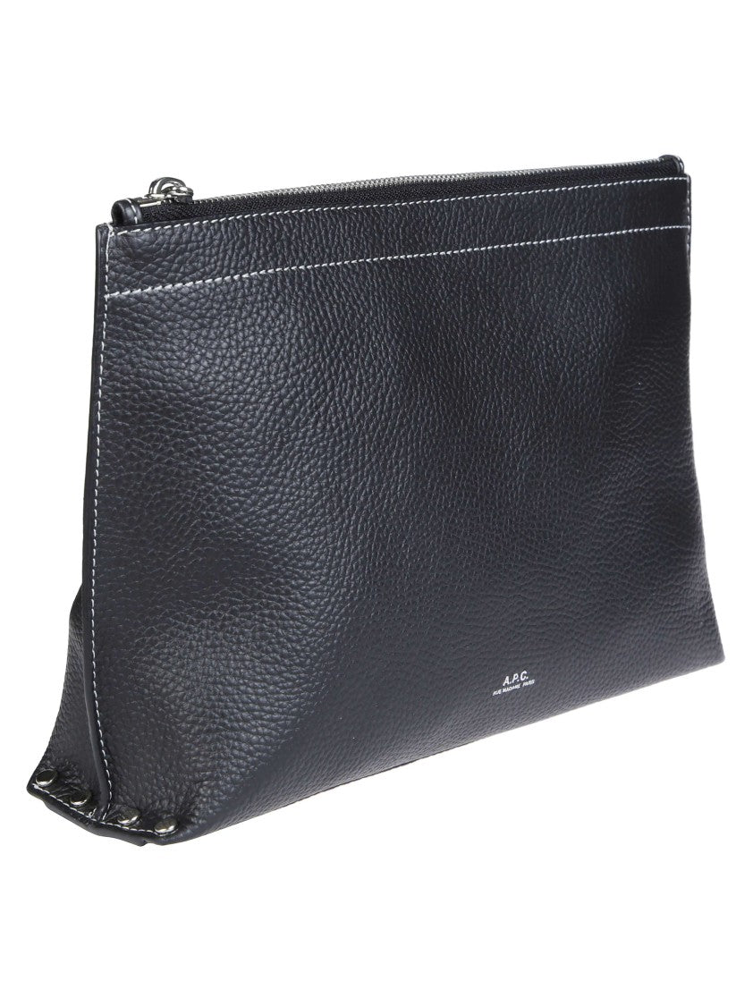 A.P.C. Pochette Neige Clou Leather Wallet