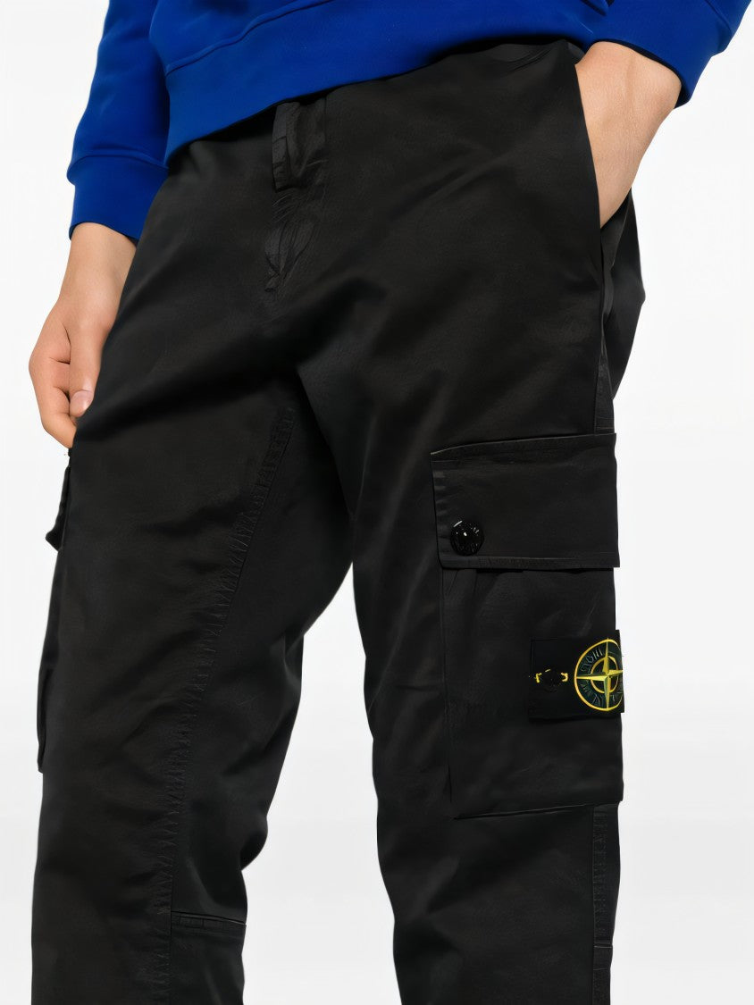 Stone Island Cargo-Style Straight Pants With Utility Pockets