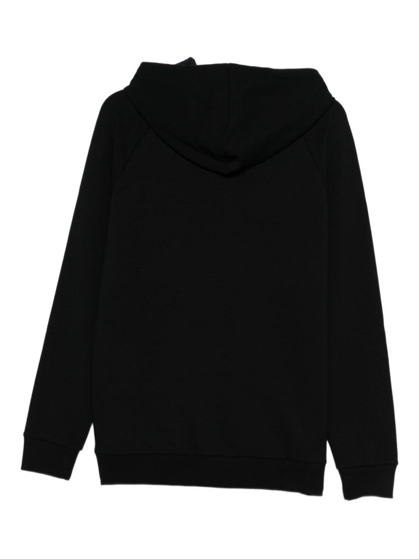 Moschino Classic Fit Black Zip-Up Hoodie