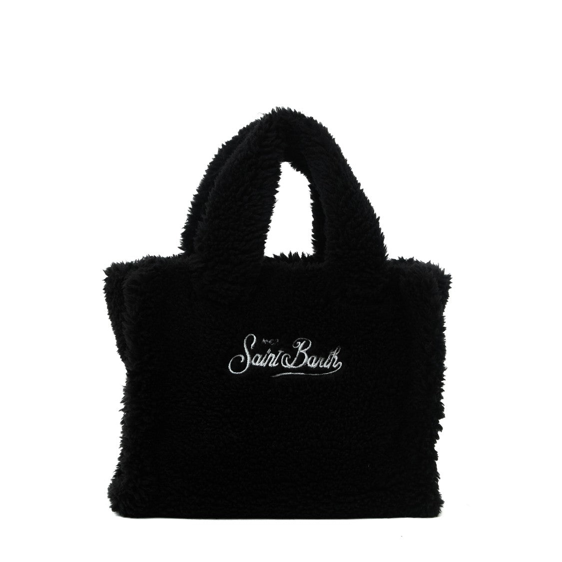 Mc2 Saint Barth Vanity Mini Teddy Faux Fur Top-Handle Bag