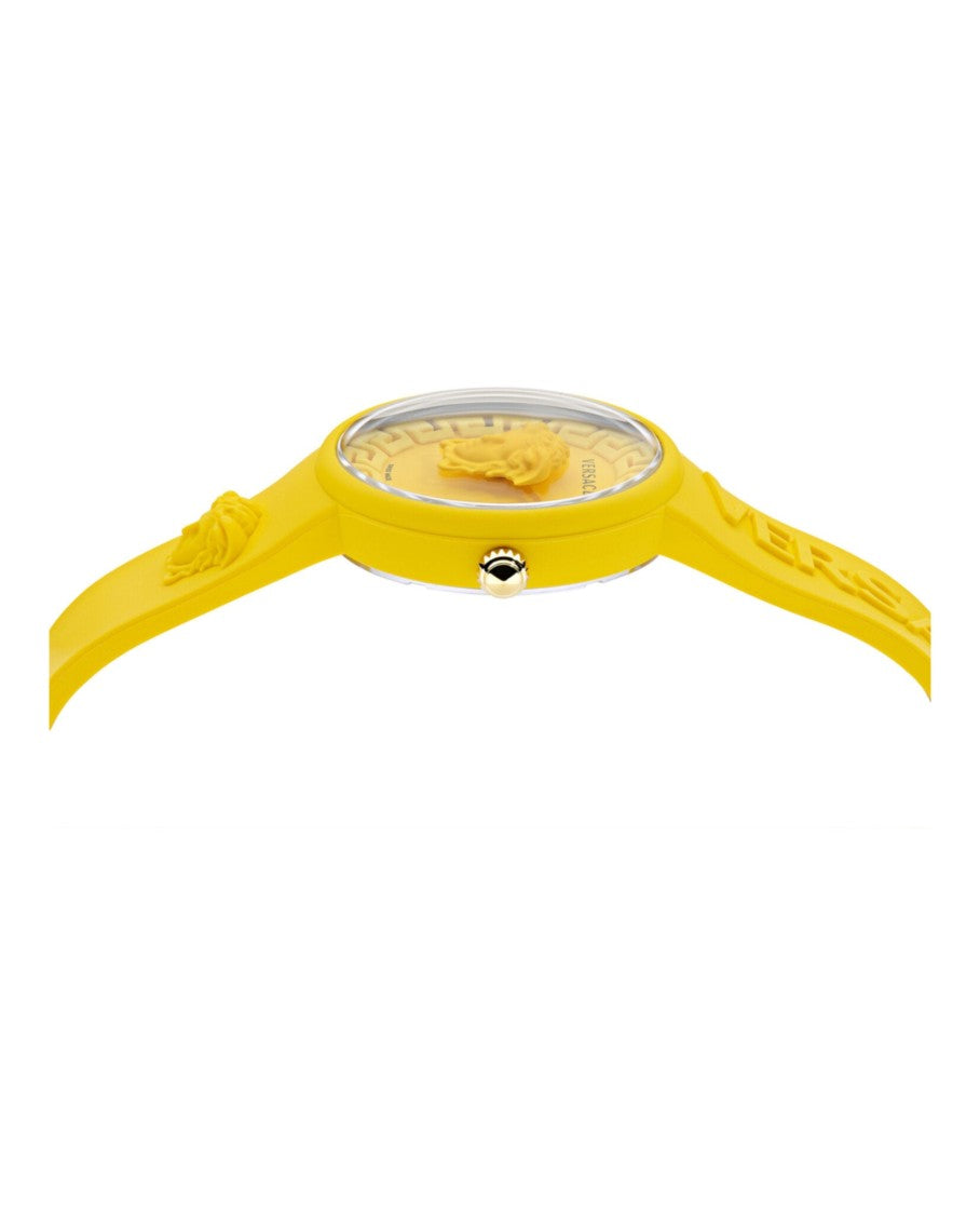 Versace Medusa Pop Silicone Watch With Iconic Greek Key Motif