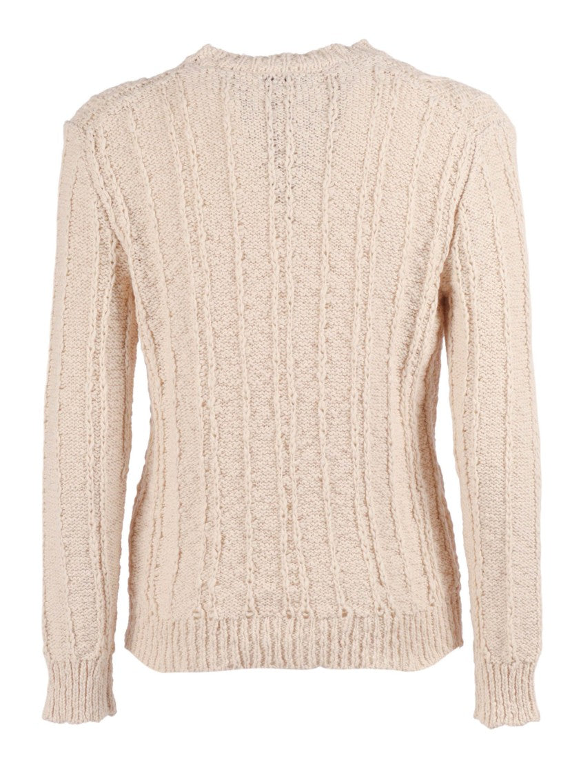 Ballantyne Textured Cable Knit Sweater