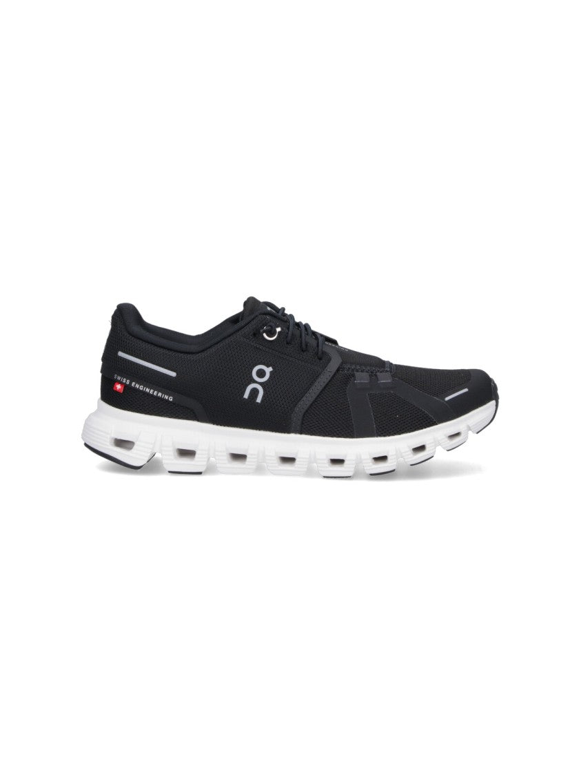On Cloud 6 Sneakers With Rounded Toe And Textured Rubber Sole