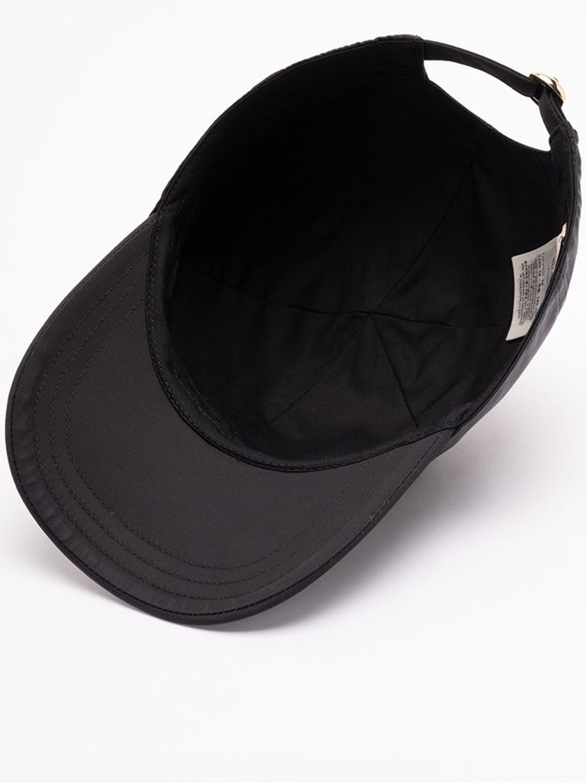 Valentino Black Chez Valentino Embroidered Baseball Cap