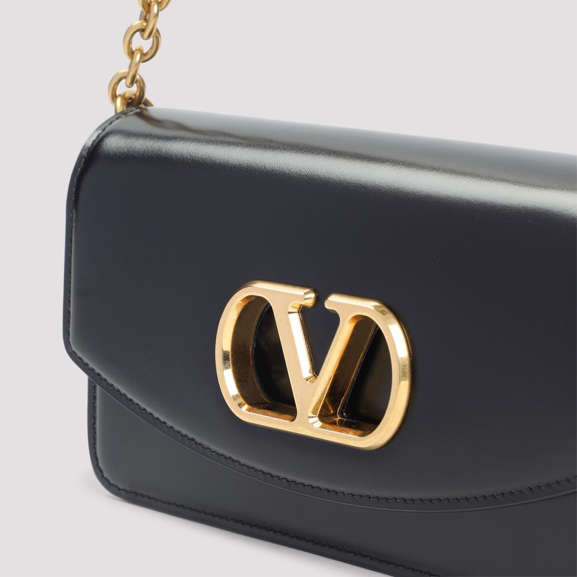 Valentino Garavani Structured Leather Shoulder Bag