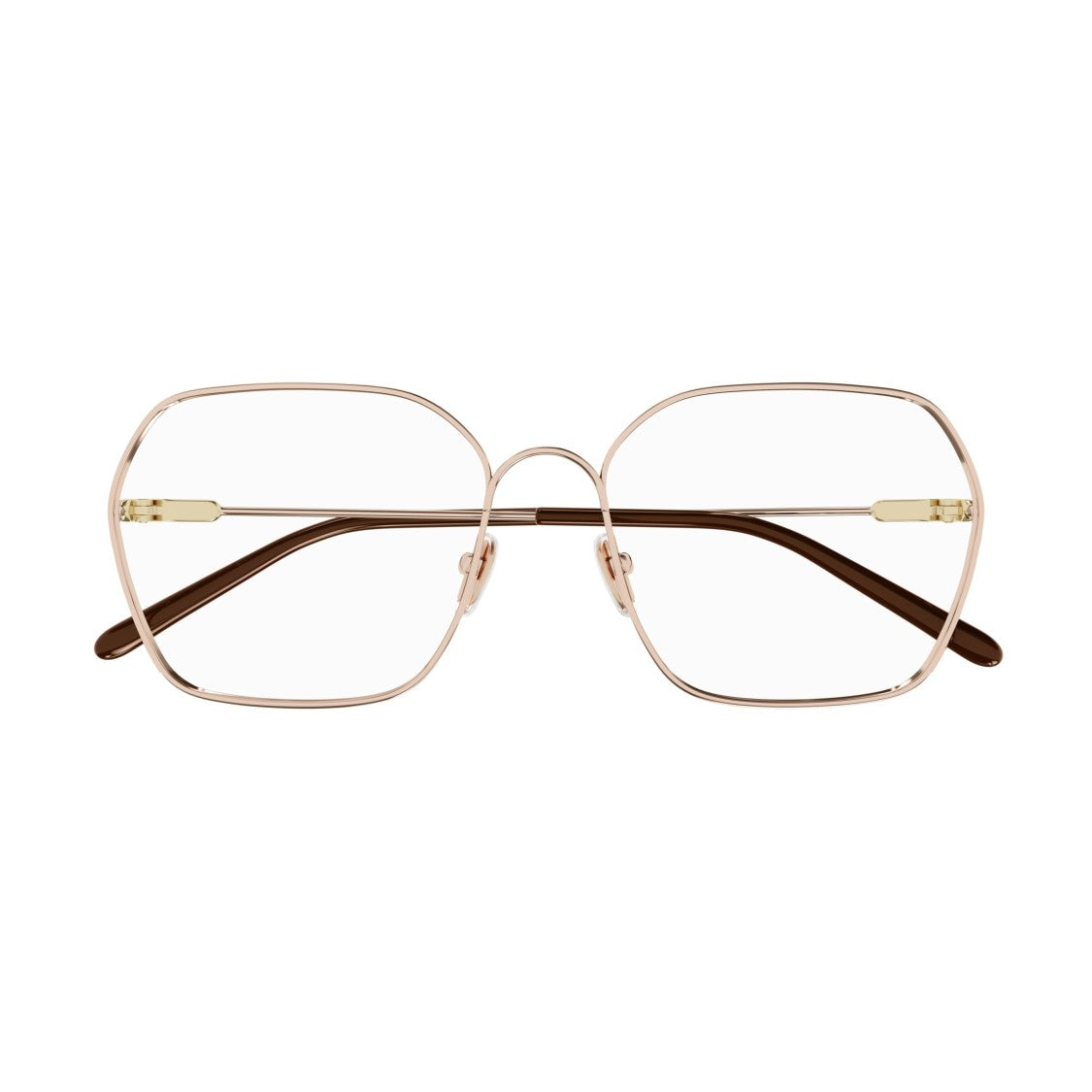 Chloé Ch0208o Delicate Rose Gold Metal Frame Eyeglasses