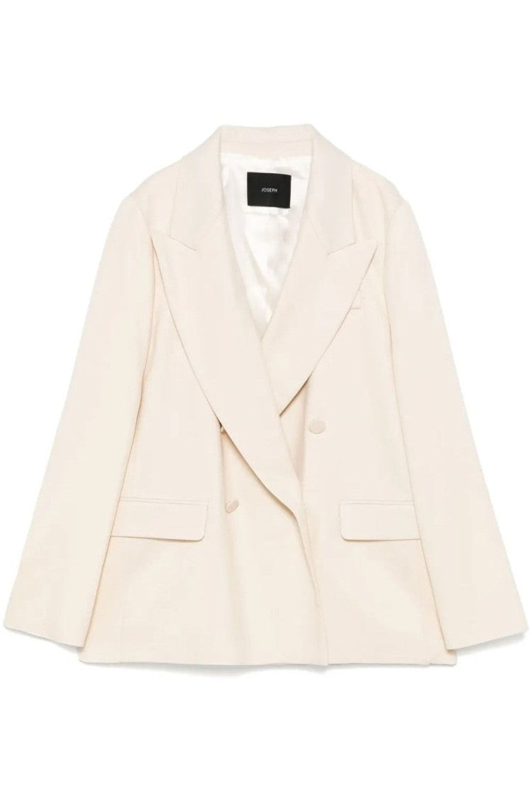Joseph Double-Breasted Tailored Blazer With Notched Lapels