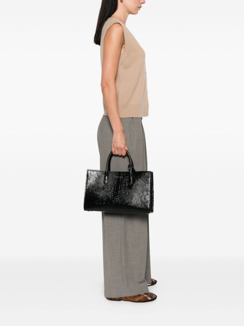 Michael Kors Textured Leather Shopper Tote With Detachable Strap