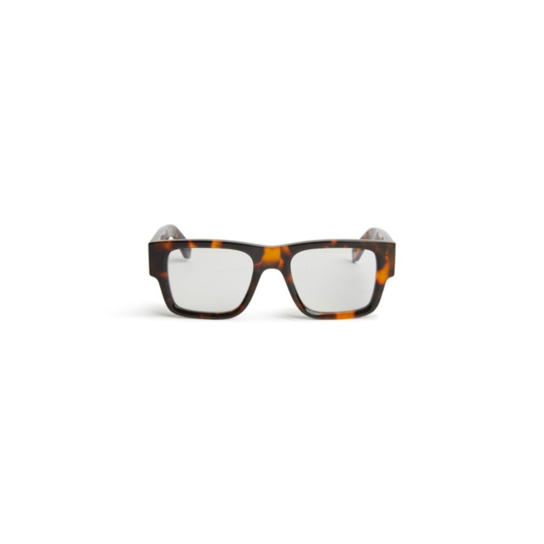 Off-White Oerj040 Style 40 Bold Rectangular Tortoiseshell Sunglasses