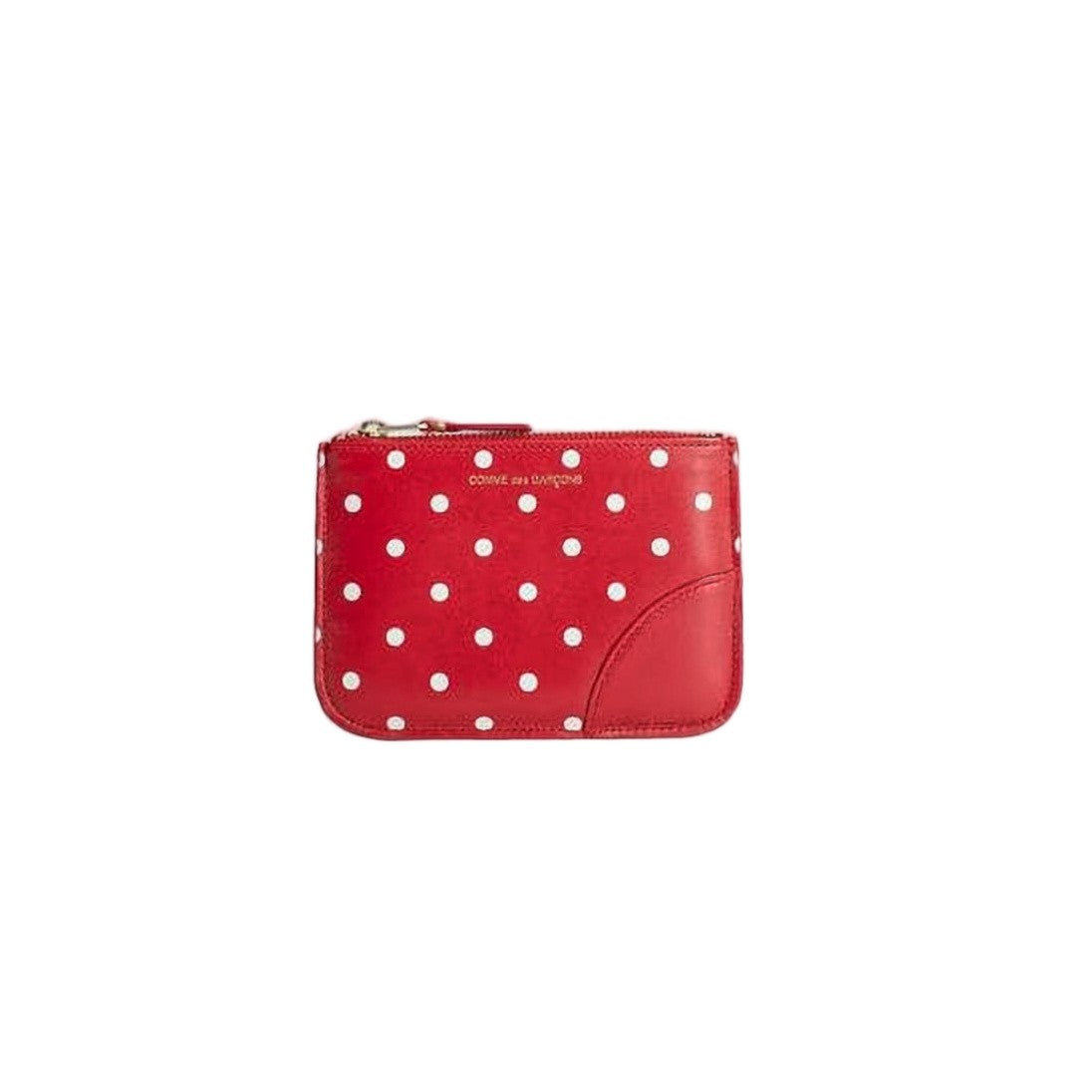 Comme Des Garçons Rectangular Red Cowhide Leather Pouch