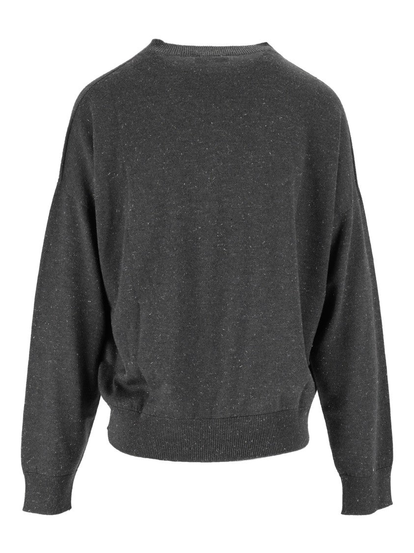 Peserico Speckled Ribbed Knit Sweater