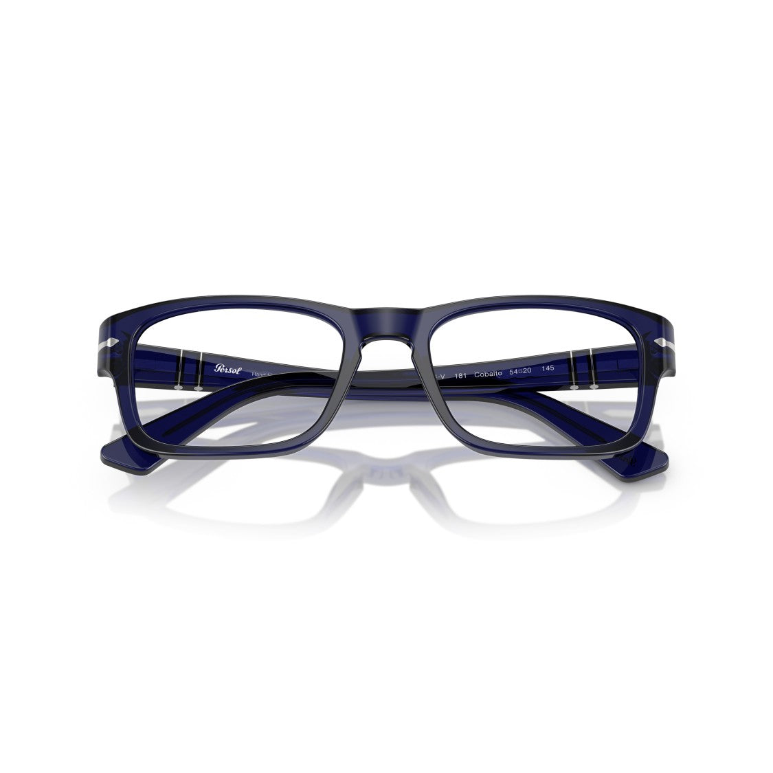 Persol 0Po3364v Rectangular Acetate Eyeglass Frames With Silver Accents