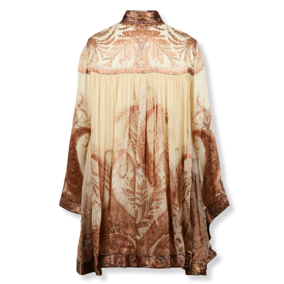 Zimmermann Batwing Mini Dress With Fluid Silhouette