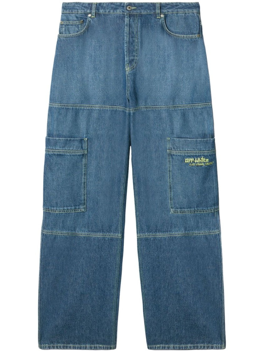 Off-White Irregular Cargo Jeans