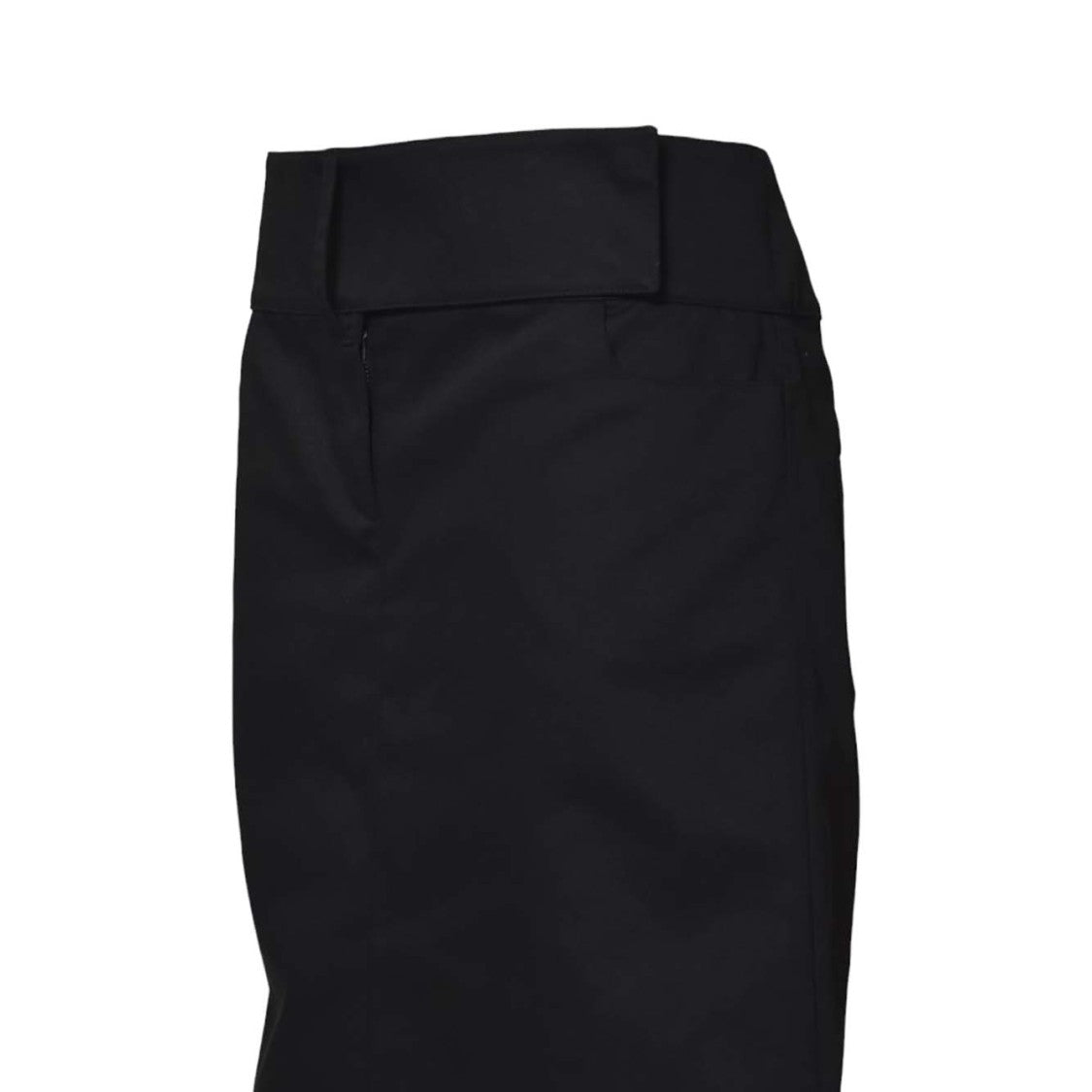 Courrèges Black Polycotton Belted Skirt