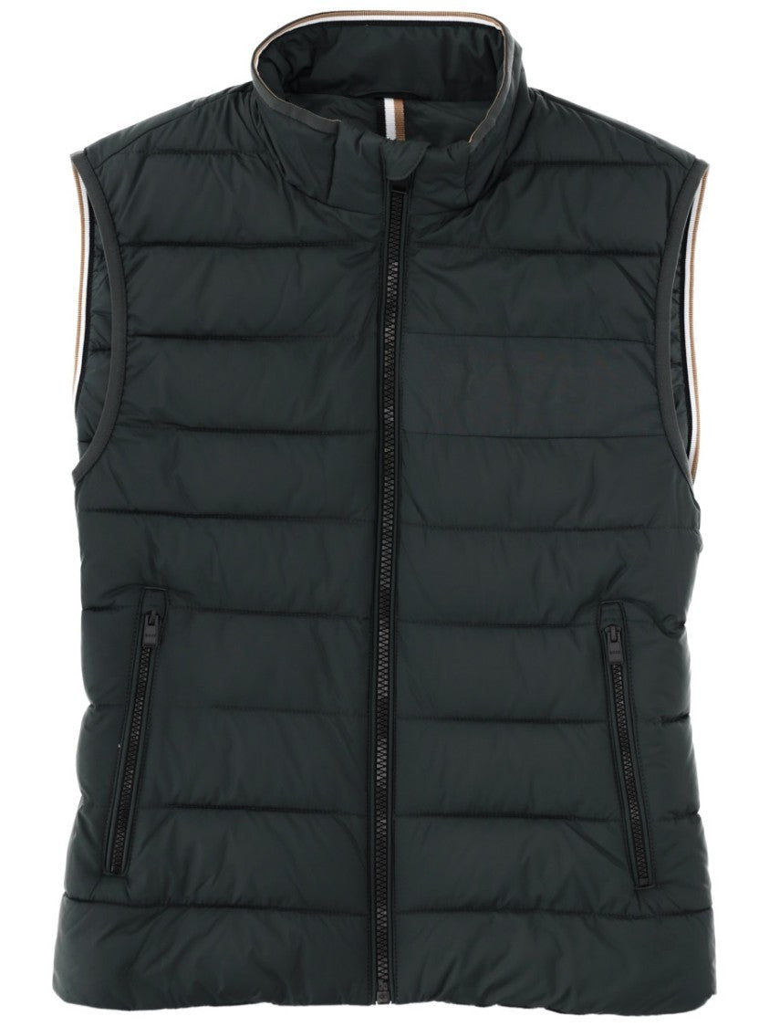 Boss Quilted Recycled Polyester Sleeveless Jacket