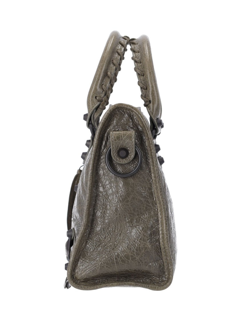 Balenciaga Black Rectangular Textured Leather Shoulder Bag