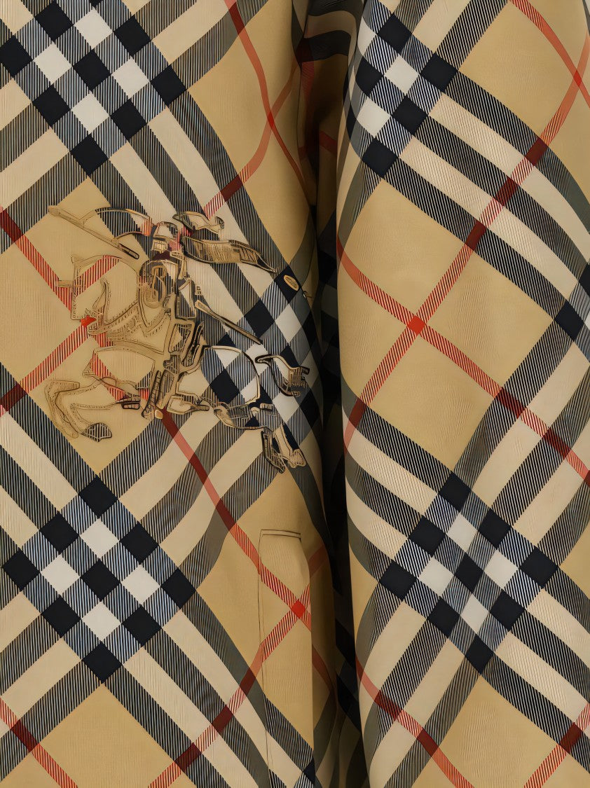 Burberry Reversible Check And Solid Black Trapper Jacket