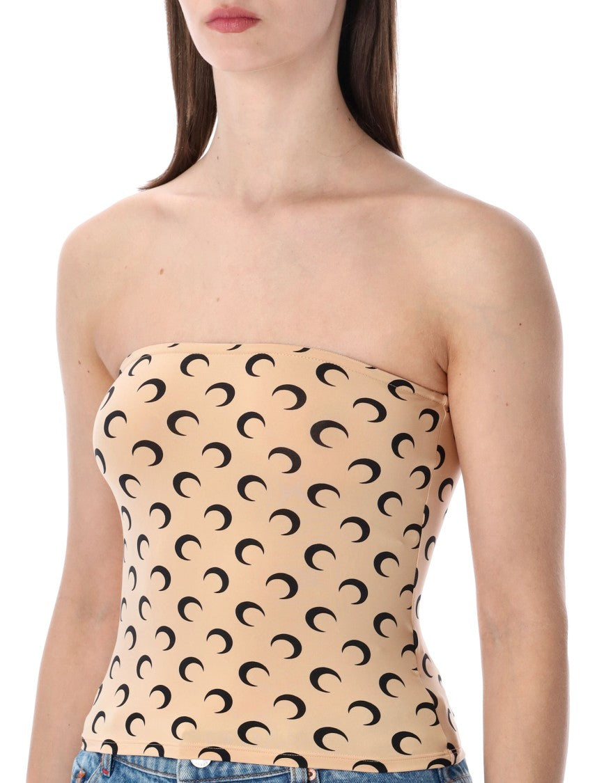 Marine Serre Recycled Moon Tube Top