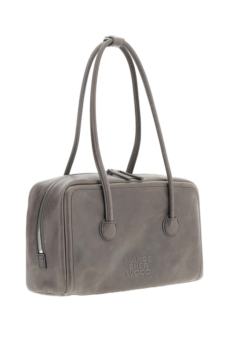 Margesherwood Premium Leather Shoulder Bag With Double Zip Closure