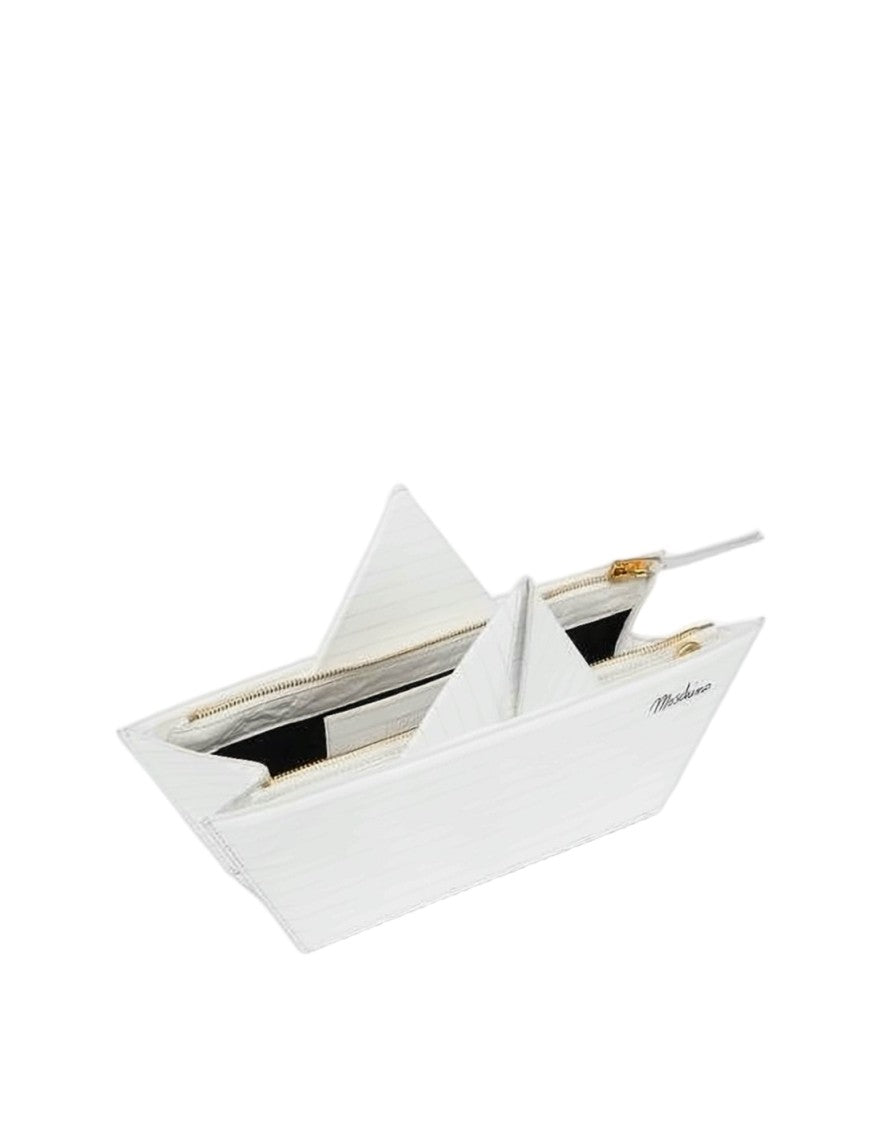 Moschino Origami-Inspired Goat Leather Shoulder Bag