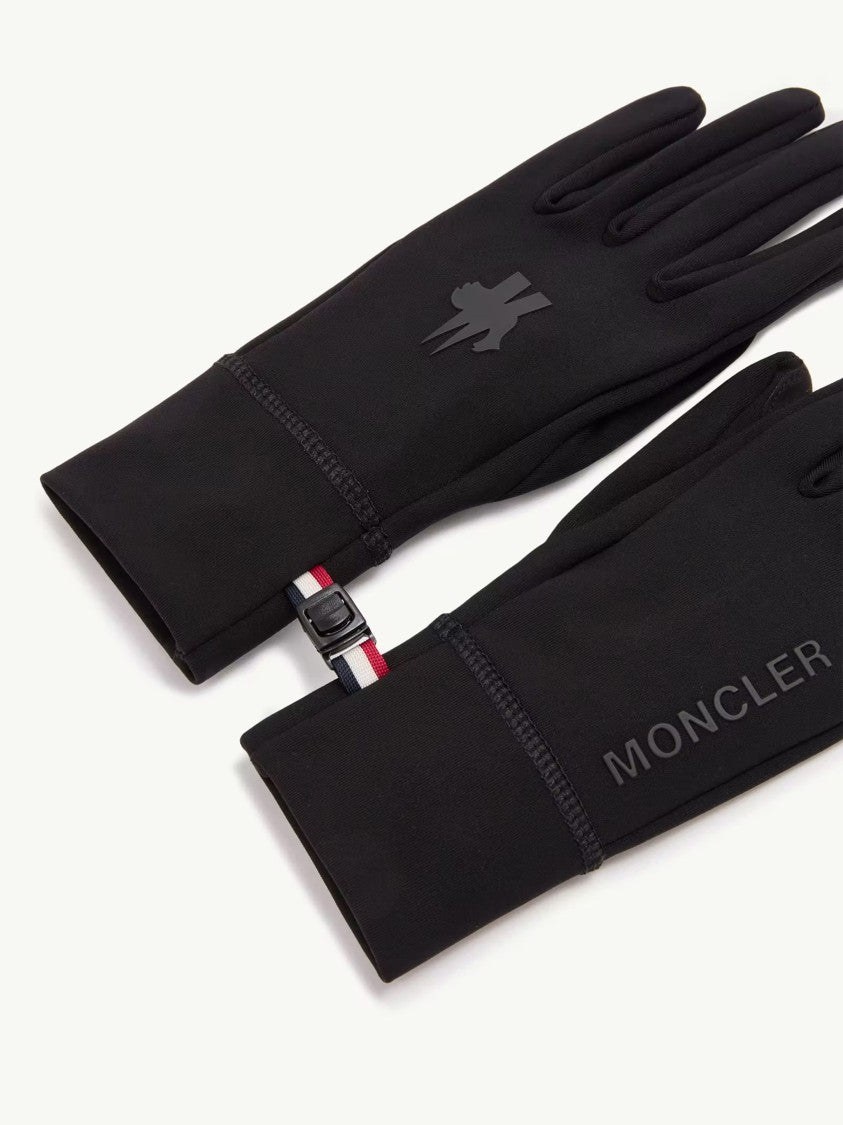 Moncler Grenoble Black Textured Grip Ski Gloves
